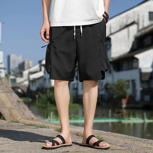 GENIOLAMODE美式运动工装休闲短裤男士2025夏季薄款宽松直筒百搭图片