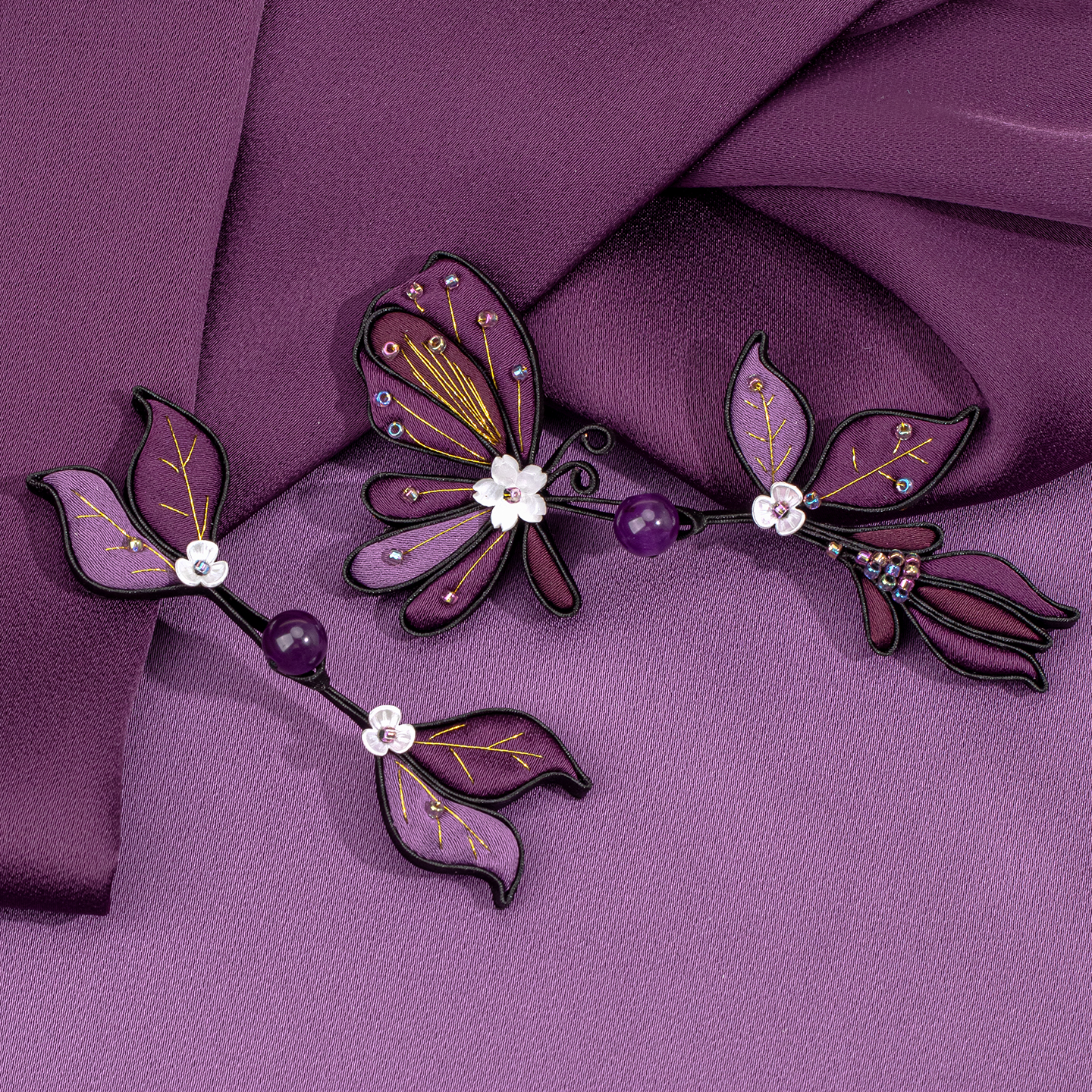 青丝原创旗袍盘扣扣子