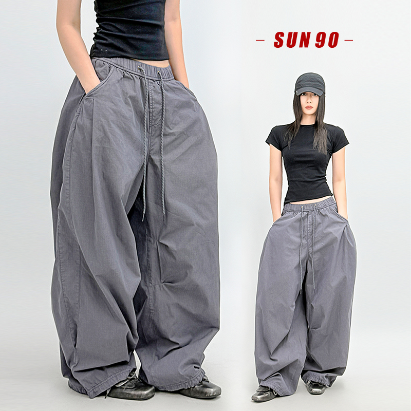 美式无性别街头废土风工装伞兵裤