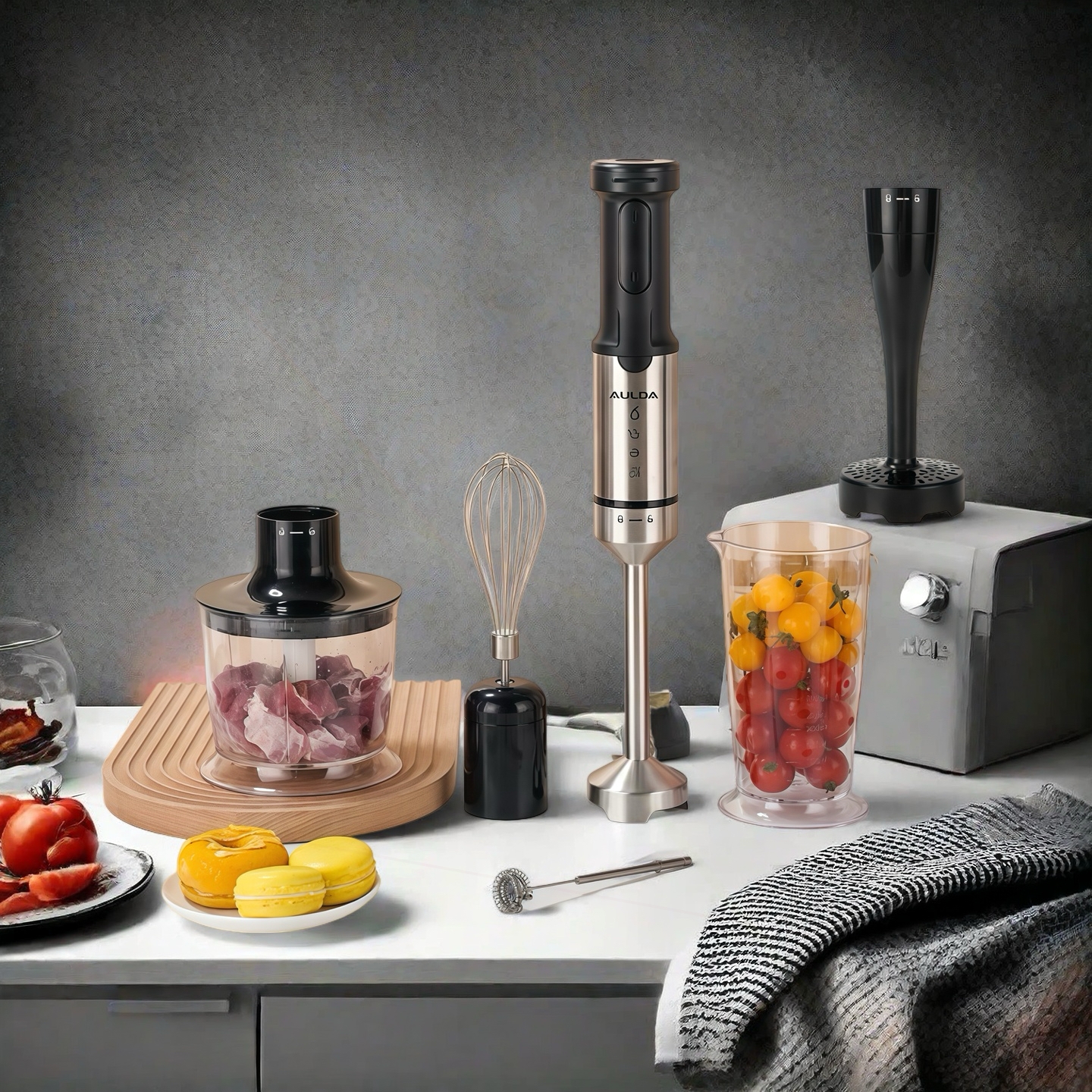 AULDA无线料理棒婴儿辅食机打蛋