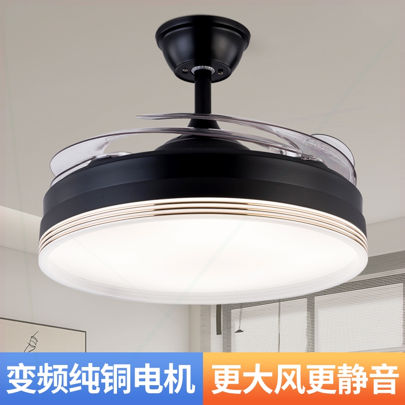 新款餐厅风扇灯吊扇灯一体卧室带