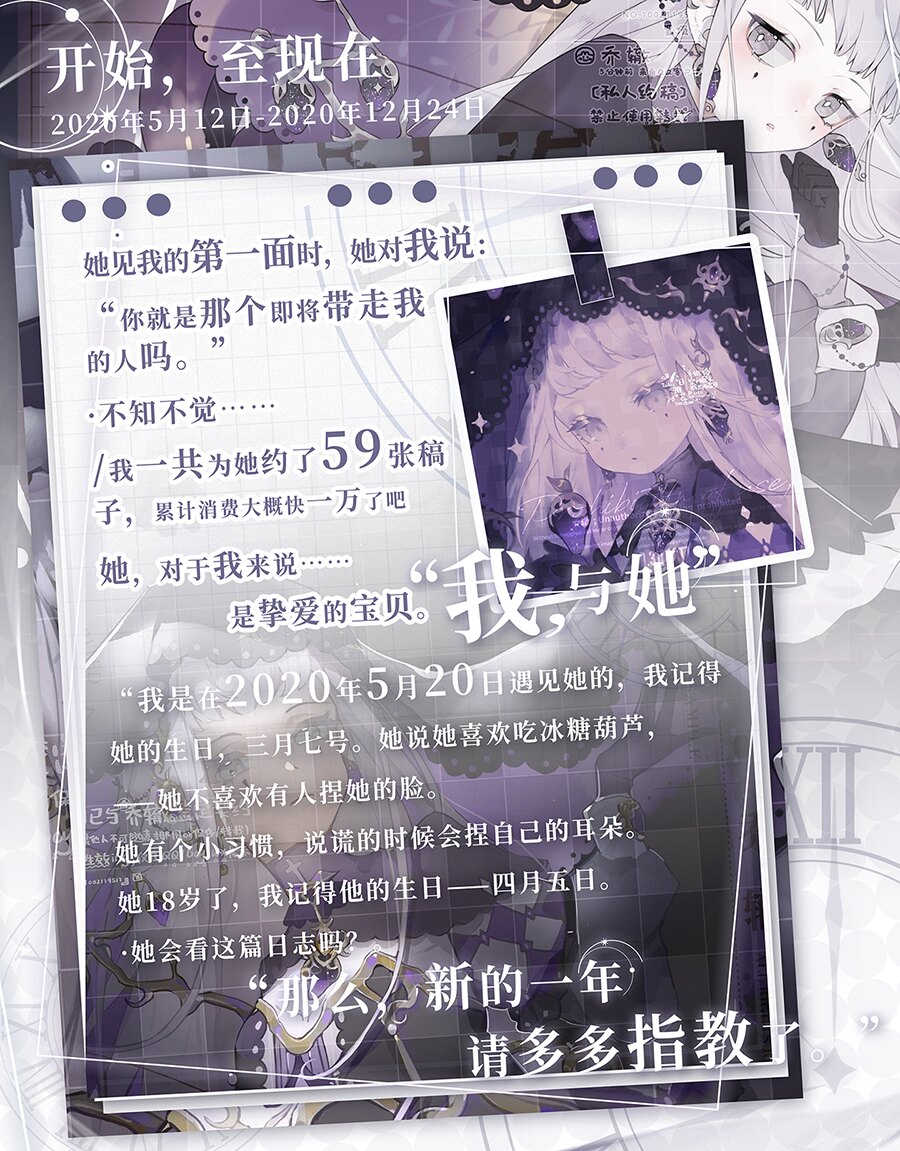 【39】过往人设卡/vup展示/回忆录/水印/排版模板