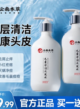 【买一送一】云南本草DYEY毛囊清洁洗发水去屑止痒改善痘痘除螨