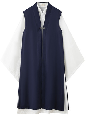 陌上客道袍道士服长袍大褂比甲披风明制汉服长款道服宽松男女同款