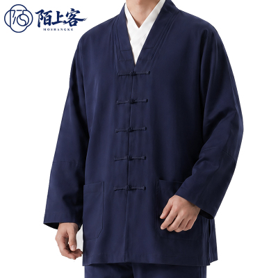陌上客三宝领道袍夏季薄款透气