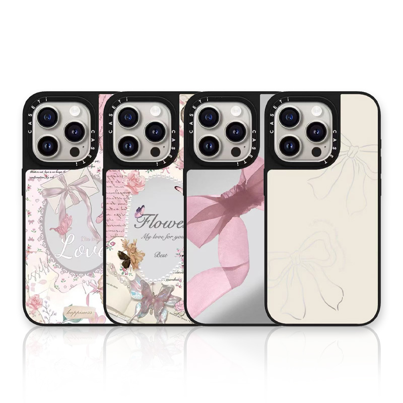 CASETi联名粉色欧纱根丝带蝴蝶结iPhone16promax适用于苹果15pro保护套13防摔12MagSafe磁吸华强北11壳14