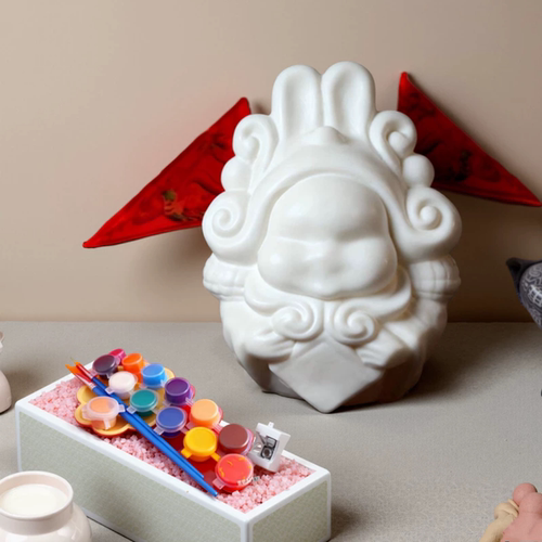 泥塑兔儿爷老北京特色工艺品DIY