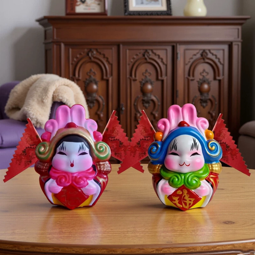 中国兔儿爷泥塑兔爷手工艺送老外