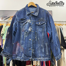 代加工破洞水洗擦色虫咬做旧工艺定制T恤外套夹克帽子裤 子潮流服