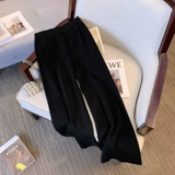 Демисезонный трикотажный жилет для матери, комплект для пожилых людей, штаны, в стиле Шанель, 3 предмета, для среднего возраста, свободный крой