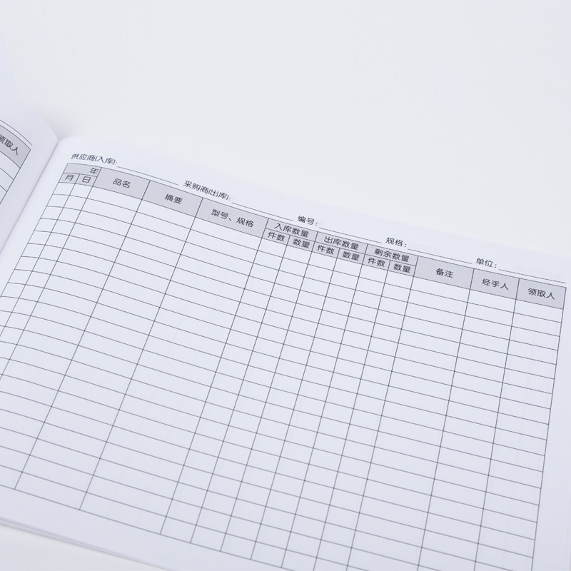 300克铜版纸出入库进销存A4