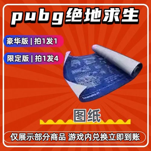 PUBG绝地求生G币cdk兑换码蓝图纸皮肤成长型武器升级图纸箱子黑票