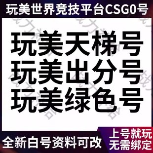 CSGO完美世界竞技平台账号对战天梯号完美steam直登炸鱼新老兵号