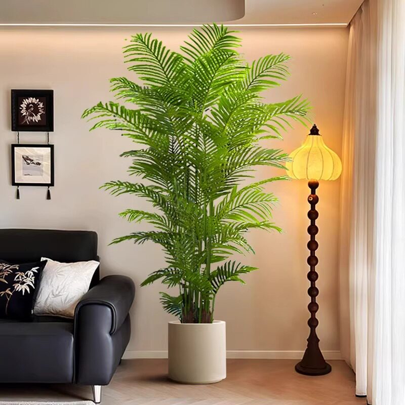 仿真绿植高端轻奢散尾葵法式中古风客厅室内装饰感假植物摆件