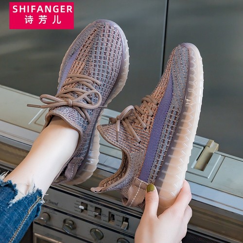 情侣鞋子百搭透气休闲运动鞋超轻