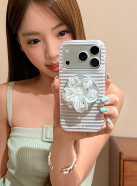 3D丝绸百合花磁吸支架适用小米17pro/15T/13手机壳k70红米K90max/K60小众K80至尊Note15R/14/Turbo4/civi5PRO