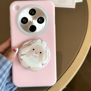 软糯Q弹果冻磁吸支架FindX8液态硅胶pro适用oppoReno13手机壳Ace5一加13半透明橡皮擦可爱情侣防摔强吸附女