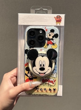 卡通米老鼠磁吸支架适用oppoA2m/reno11/k12/13/reno87954SE手机壳findx7/x5可爱A3pro软a57/A58/A93/A77/A35