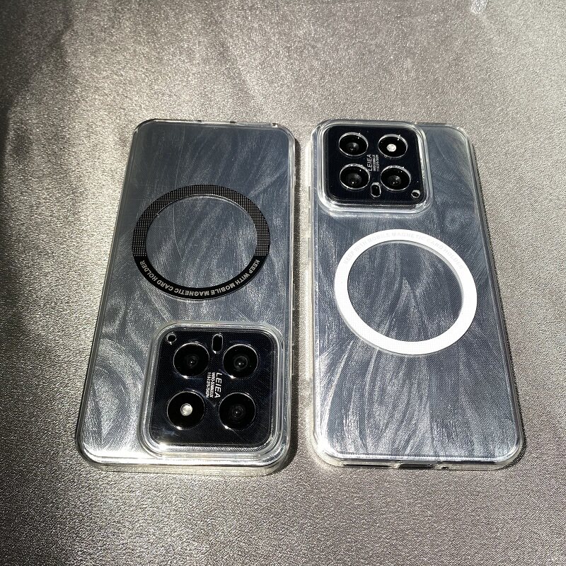 羽纱纹磁吸壳适用小米14U/13T手机壳K50红米note12T/13pro硅胶11U/98高级感K70e/K60/civi3/2简约K40S银色K30