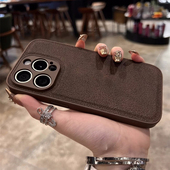 美拉德高级感焦糖色适用小米17 K70e全包 K60至尊Note11T耐脏Civi3 15手机壳K80秋冬14红米note15 13pro女11