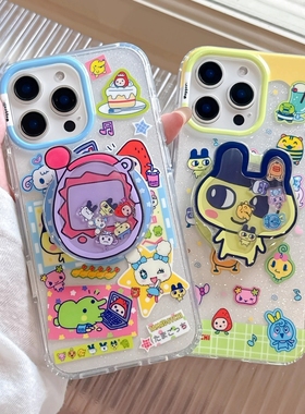 拓麻歌子摇摇乐磁吸支架适用X9C荣耀400/magic8/300/80/90GT情侣50SE手机壳X70i/X30/X40i软X60PRO畅玩20plus