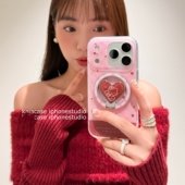 A6pro硬K11 10手机壳Find Reno14 X8ultra OPPO 11F 爱心哈喽潮折叠磁吸支架适用A5 A53 A58 A78