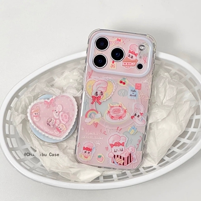 爱心兔子摇摇乐磁吸支架适用vivo X300/y500/S50/X90S手机壳V27/X200promini/V60/Y78/Y37/Y36/S19/X80软S17e