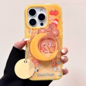 15plus 87plus iPhone13 黄色星星人摇摇乐磁吸支架适用苹果16Promax手机壳11pro 12mini超萌14pro 16e