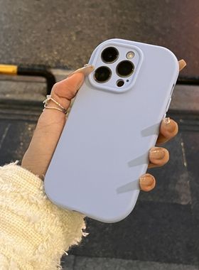 奶呼呼蓝色磨砂椭圆适用opporeno11/10手机壳985643简约K10x/A57/A35纯色A58X硅胶A93s/A55s/A3pro/Findx7/X6