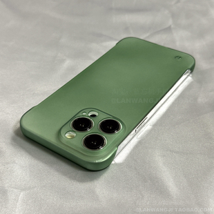 高级感松林绿适用三星S23手机壳S24半包Note20硬壳S10+小众9纯色ultra简约S22女S20散热S21防摔PP硬壳FE男士