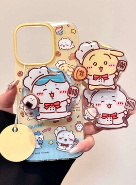 吉伊卡哇磁吸旋转支架适用苹果16Promax手机壳11pro/15plus/iPhone13/12mini情侣14pro/Xs/87plus/16e卡通12