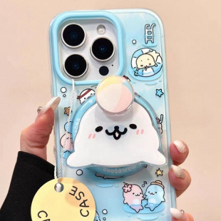 磁吸蓝海豹有趣新款女适用vivo iQOO z9turbo/Z10x手机壳neo10pro+6SE/9/iqoo 13/12/11S/U3支架Z6x/U5e硬Z8x