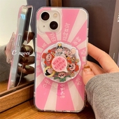 PRO findx8s 98543发财A2m 7SE X7手机壳reno15 A77文字A58 神仙保佑转盘磁吸支架适用oppo A93s