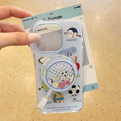 磁吸羽毛球摇动支架适用荣耀300/X60/magic86/90GT/80/X50I+/60se/X9/100手机壳创意70/200新款100畅玩40plus