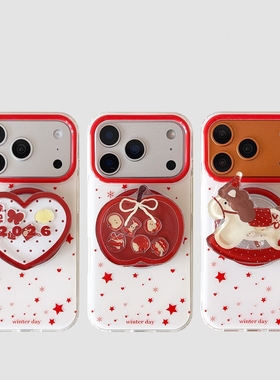 2026新年款磁吸支架适用小米15T/14/13TPRO/NOTE14手机壳pocox7/X3GT/F6雪花F5红米15R红色14C/C85/C75/M7pro