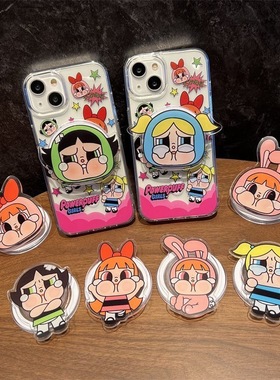 有趣搞怪磁吸支架A58X适用oppo findx7/x8/A2/A3pro/reno11/13/87956+手机壳A32硅胶a55/K12可爱A97/A93S/K11