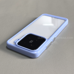 天蓝色边不包镜头适用小米13/15pro手机壳POCO X6 5G高级感X5/F6/F5边框14/12大孔POCOC65/X4/F7高级C31/C50