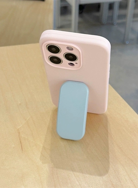 夏日撞色粉蓝推拉隐形支架适用vivo X200ultra手机壳X100Spro/x100s/x90Pro液态硅胶s20/s30/s18/V40/V29/S19