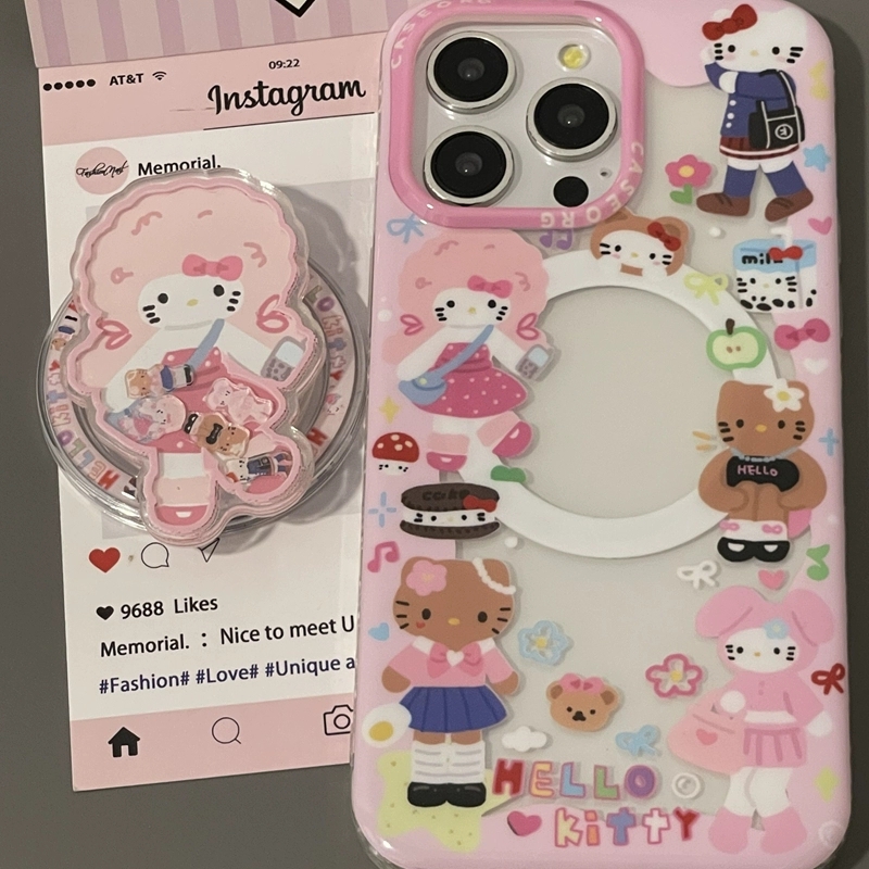 摇滚KT摇摇乐磁吸支架适用传音HOT40手机壳15pro/红魔10Spro+创意infinx Smart8/Phone 3Apro华硕ZenFone10软