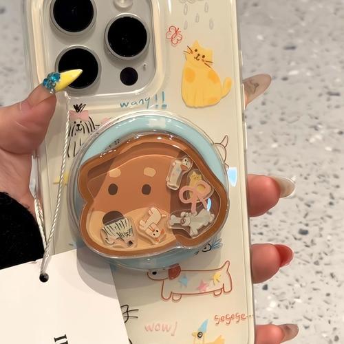 摇摇乐可爱小狗磁吸支架适用NOthing 2A/3手机壳2谷歌Pixel9/10PRO/87可爱Pmote edge60pro创意56华硕ROG9/54