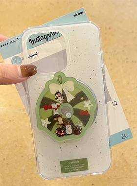 秋冬款磁吸摇摇乐企鹅适用小米15/14pro手机壳红米note14/11支架女10/13C/12T/K70至尊civi4pro/K60/k50/K30