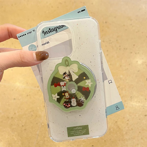 秋冬款磁吸摇摇乐企鹅适用oppo findx8手机壳reno11/12F/98543/A2/A3pro/X7支架女7SE/A78秋冬A57/A93S/K10x