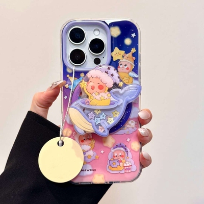 黄星星摇摇乐磁吸支架适用A1/OPPO Reno14F/13/12/11/10手机壳findx8S+/X7ultra/A98坐鲸鱼A5pro/K12/A3X/A57