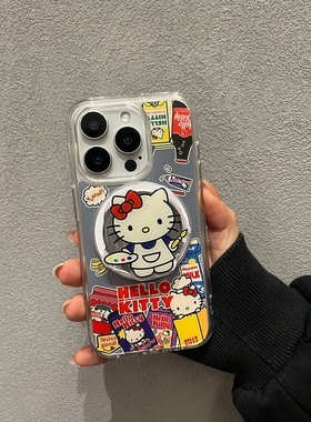 金属磁吸支架适用oppoA2x/reno11/10/87956pro+创意findx7/3pro可爱A55手机壳A32/58/A35/A96/93硅胶K7x/k11x