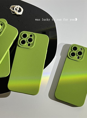 芥末绿9se适用红米K80手机壳K50至尊版K40S小米15/Note12pro夏天K20/11液态12x小众10S/K30PRO/civi2直边mix4