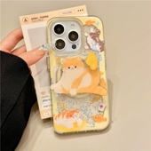 98543可爱7SE A5PRO findx7 12pro A78 OPPO A93 A55 千万两猫咪旋转磁吸支架适用A3 X8手机壳reno13 11F A2m