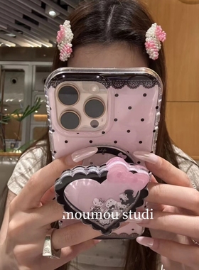 蝴蝶结潮猫爱心磁吸支架适用vivo iQOO15/Z9turbo/Z10x手机壳neo10pro+6SE/9/iqoo13/11S/12甜酷Z8x/U5e硬Z7X