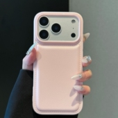 适用OPPO Reno15 浅粉色鼓包荔枝纹皮质Find X8s 11防指纹12气垫7大孔A58 A6手机壳10 A3X网红A2m