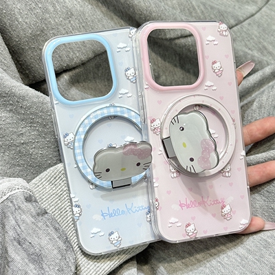 爱心潮折叠磁吸支架适用努比亚Z60pro手机壳Z70 ULTRA/Z50/Z40Spro情侣ZTE-A51/Z11可爱MAX硅胶N2红魔10pro软