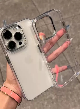 极简透明不易脏电镀镜圈适用mate60pro/50华为Pura70pro+手机壳p60/P50e软硅胶p40大孔p30/Nova14/12/13/7se